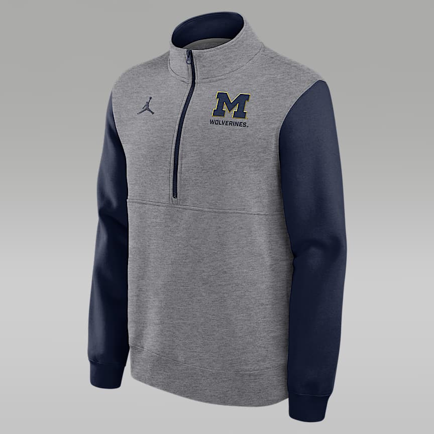 Michigan Victory Men's Jordan Brand Dri-FIT College 1/2-Zip Long